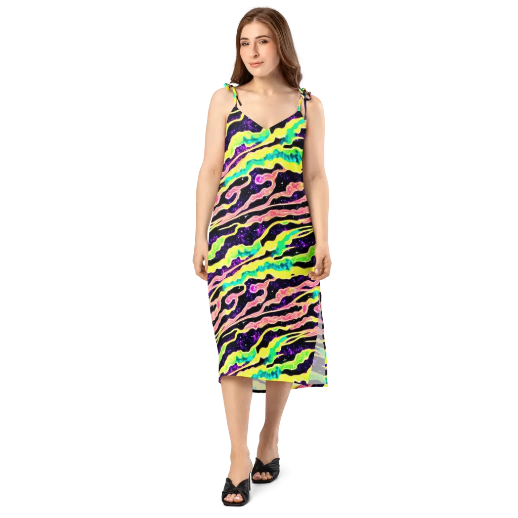 Galactic Taffy on Slip Dress — Front