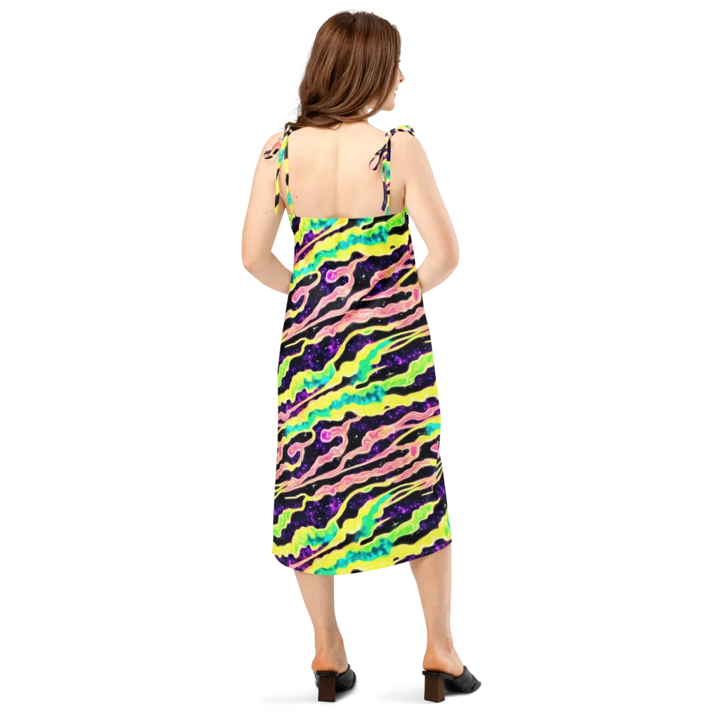 Galactic Taffy on Slip Dress — Back