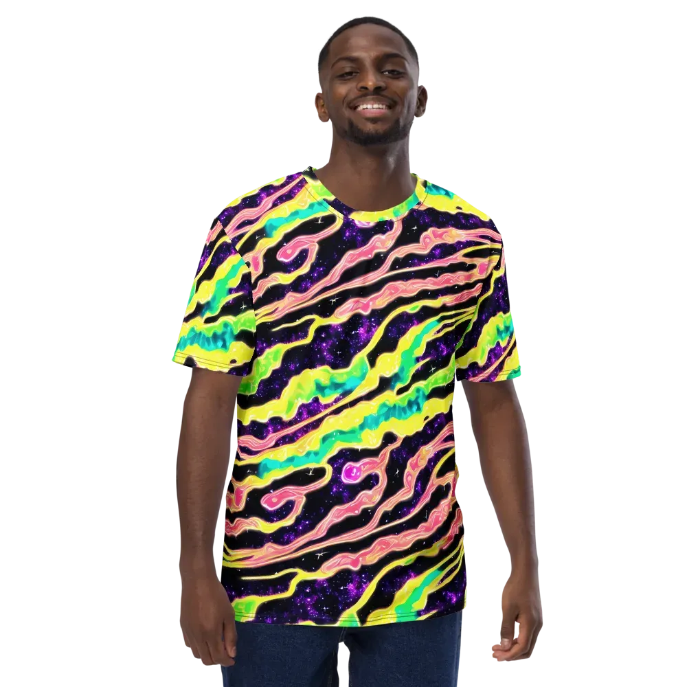 Galactic Taffy on Men's Crew Neck T-Shirt — Front