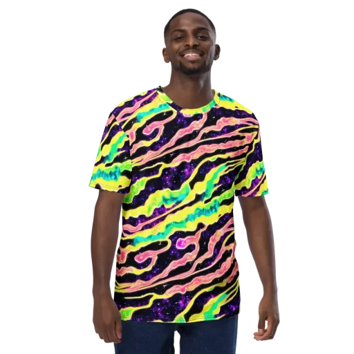 Galactic Taffy on a Men's Crew Neck T-Shirt