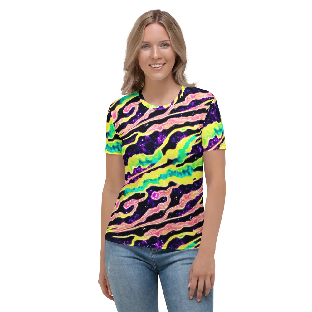Galactic Taffy on Women's Crew Neck T-Shirt — Front