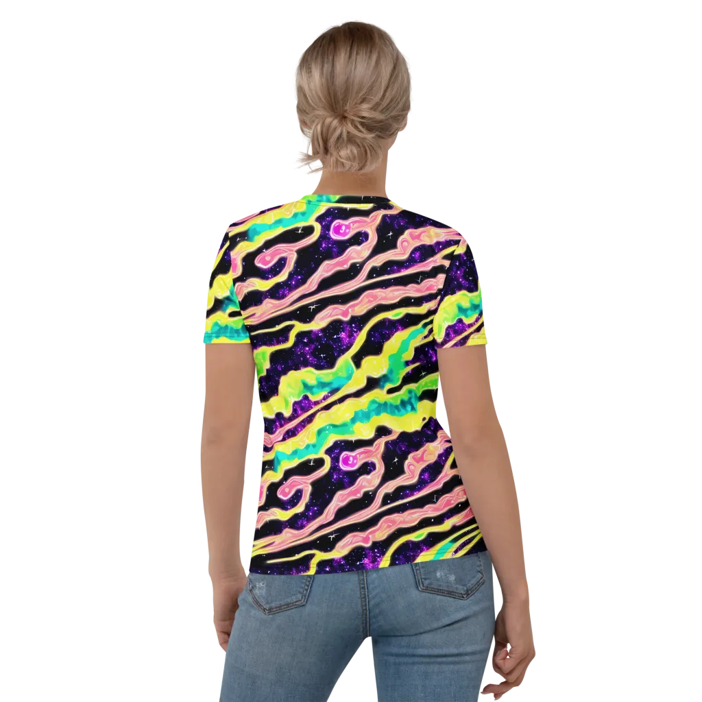 Galactic Taffy on Women's Crew Neck T-Shirt — Back
