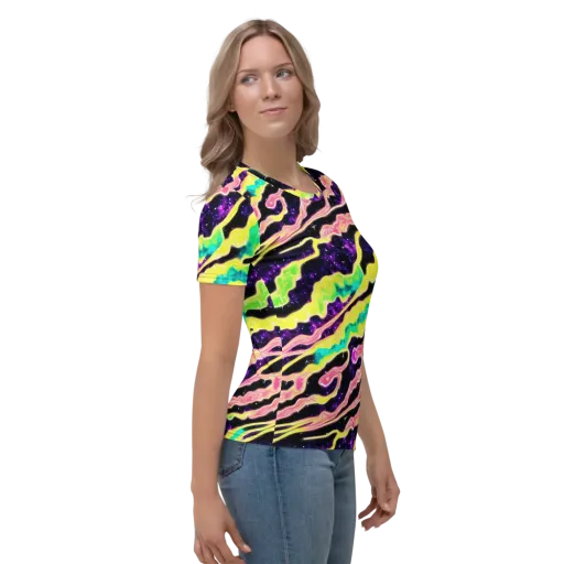 Galactic Taffy on a Women's Crew Neck T-Shirt