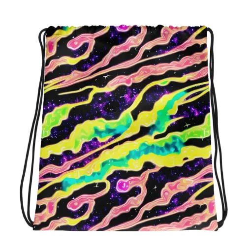 Galactic Taffy on a Drawstring Bag