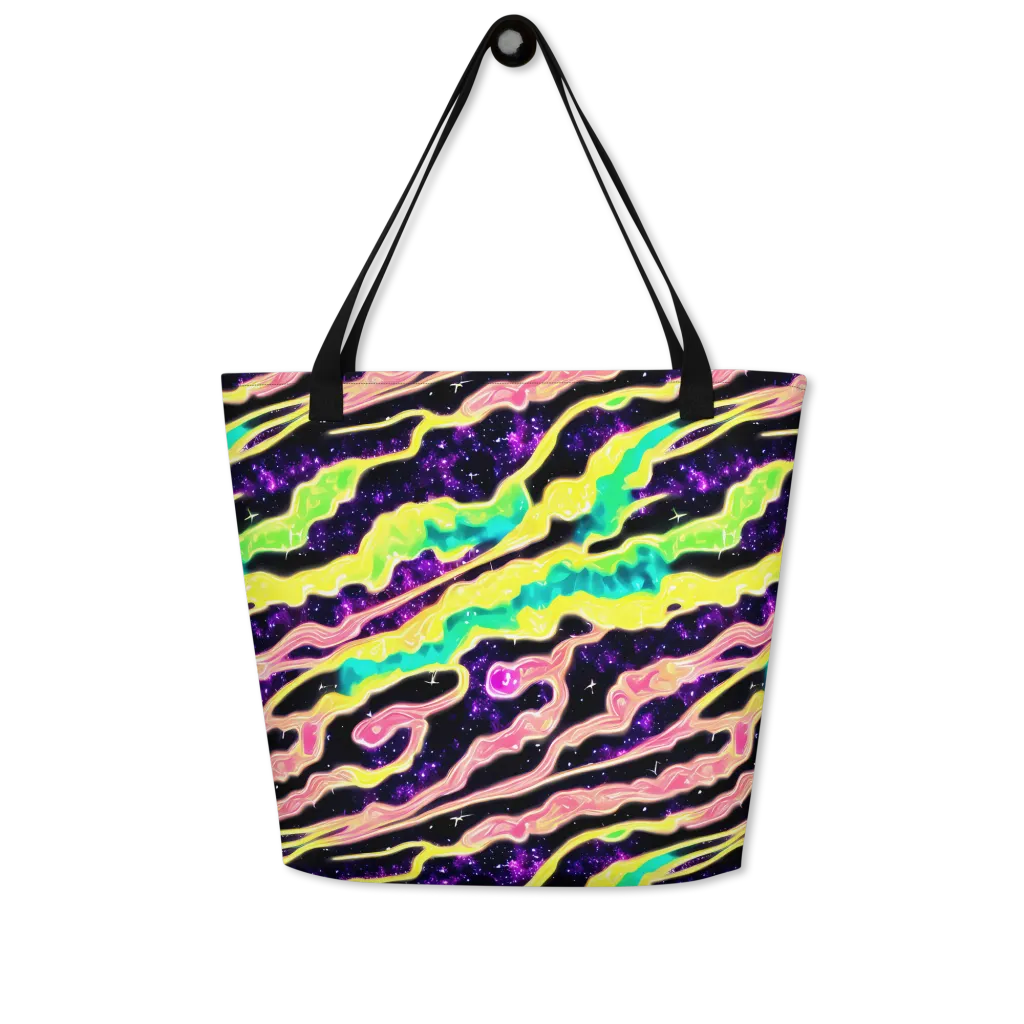 Galactic Taffy on Large Tote Bag W/ Pocket — Front