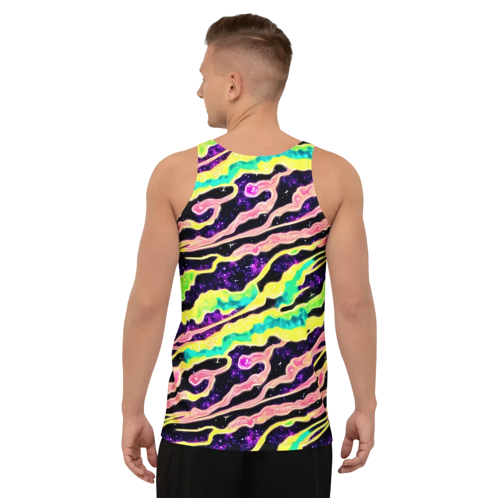Galactic Taffy on Men's Tank Top — Back