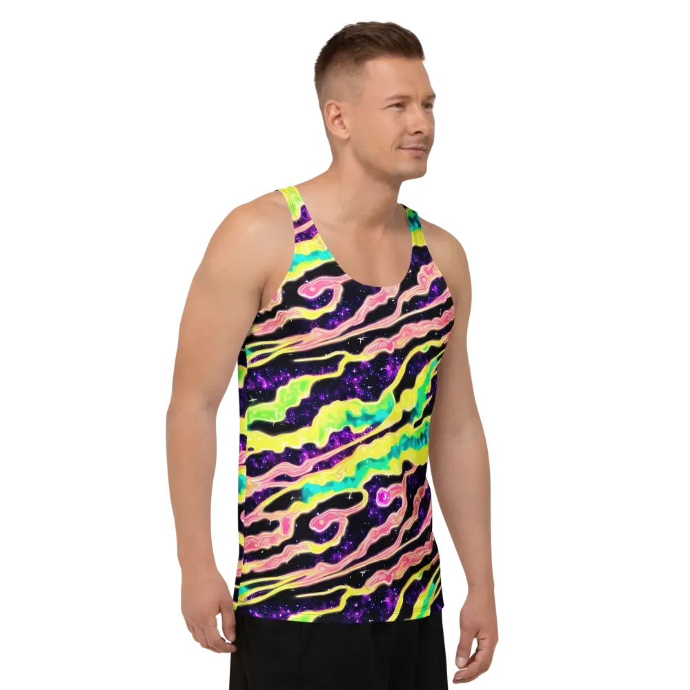 Galactic Taffy on Men's Tank Top — Right Front
