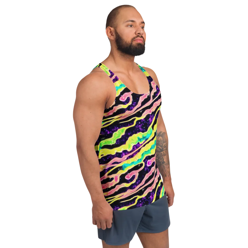 Galactic Taffy on Men's Tank Top — Right Front