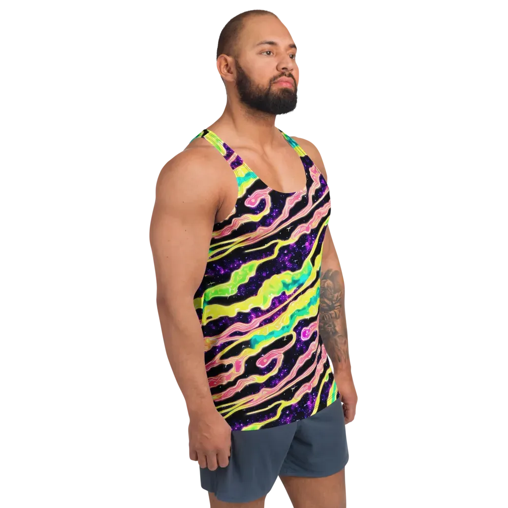 Galactic Taffy on Men's Tank Top — Right Front