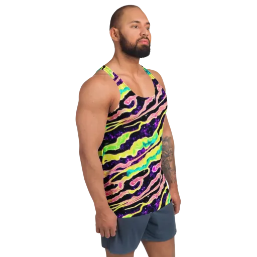Galactic Taffy on a Men's Tank Top