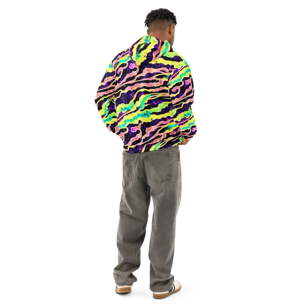 Galactic Taffy on Cotton Hoodie — Back