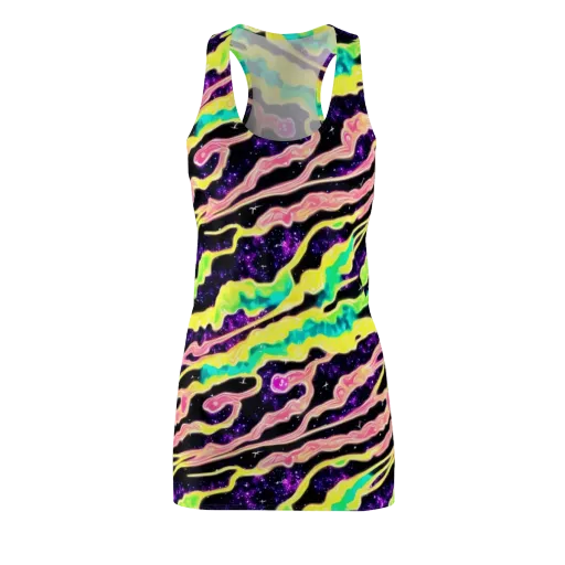 Galactic Taffy on a Racerback Dress