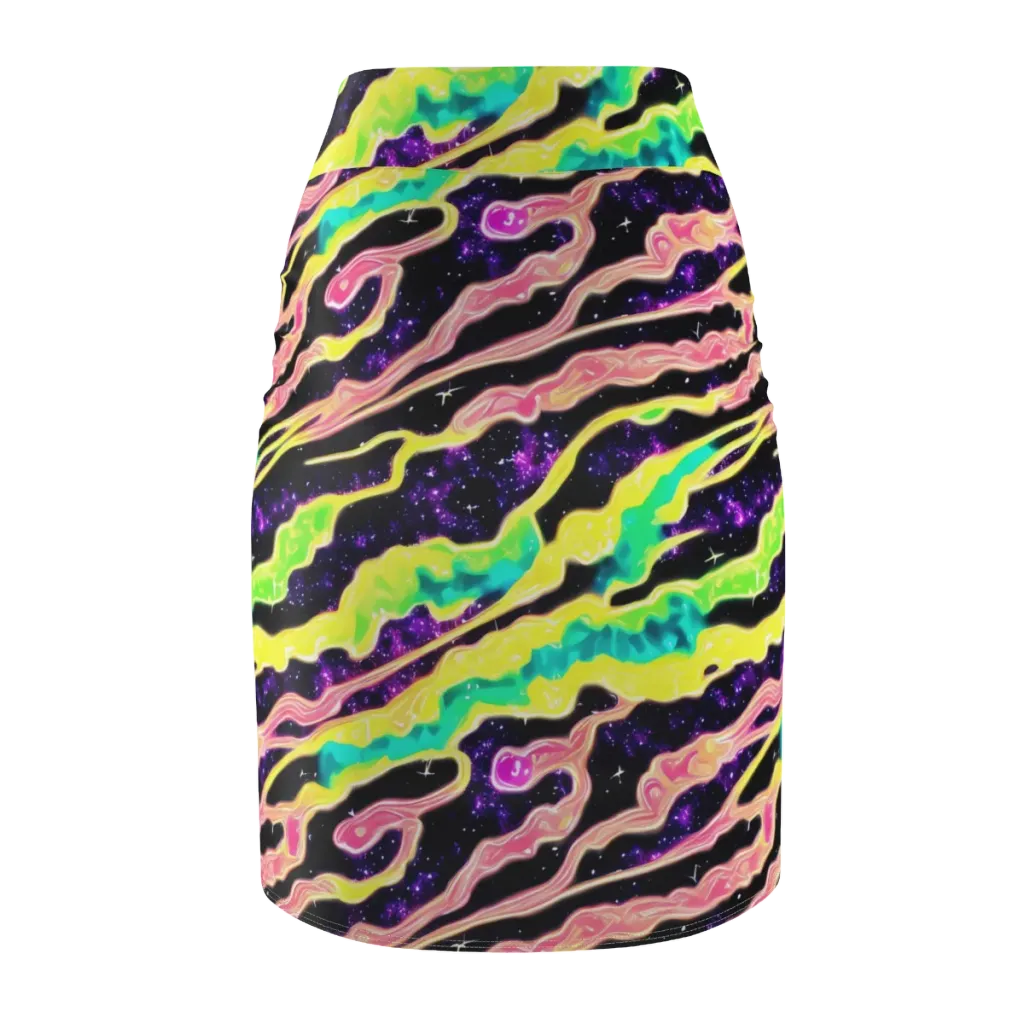 Galactic Taffy on Pencil Skirt — Back