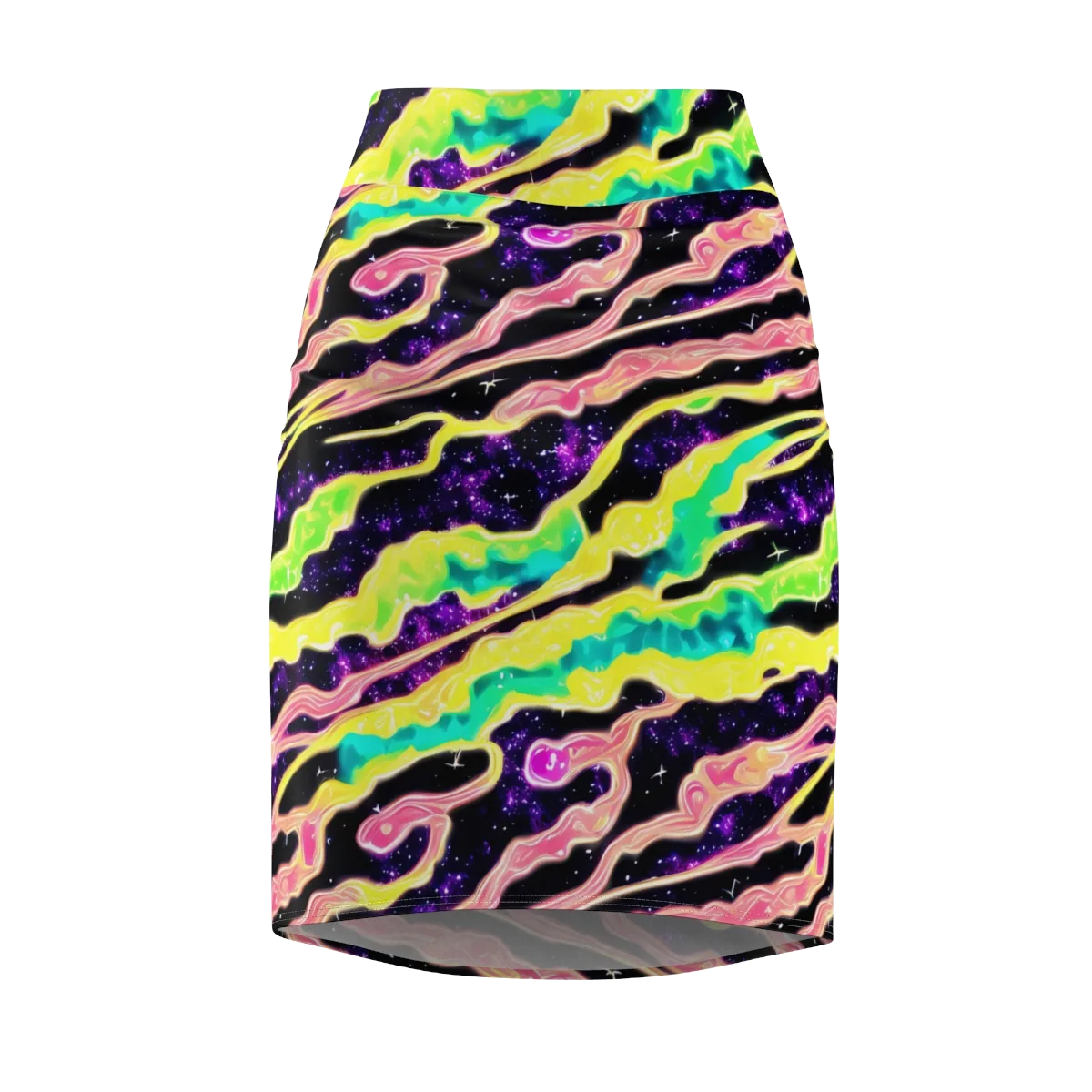 Galactic Taffy on Pencil Skirt — Front