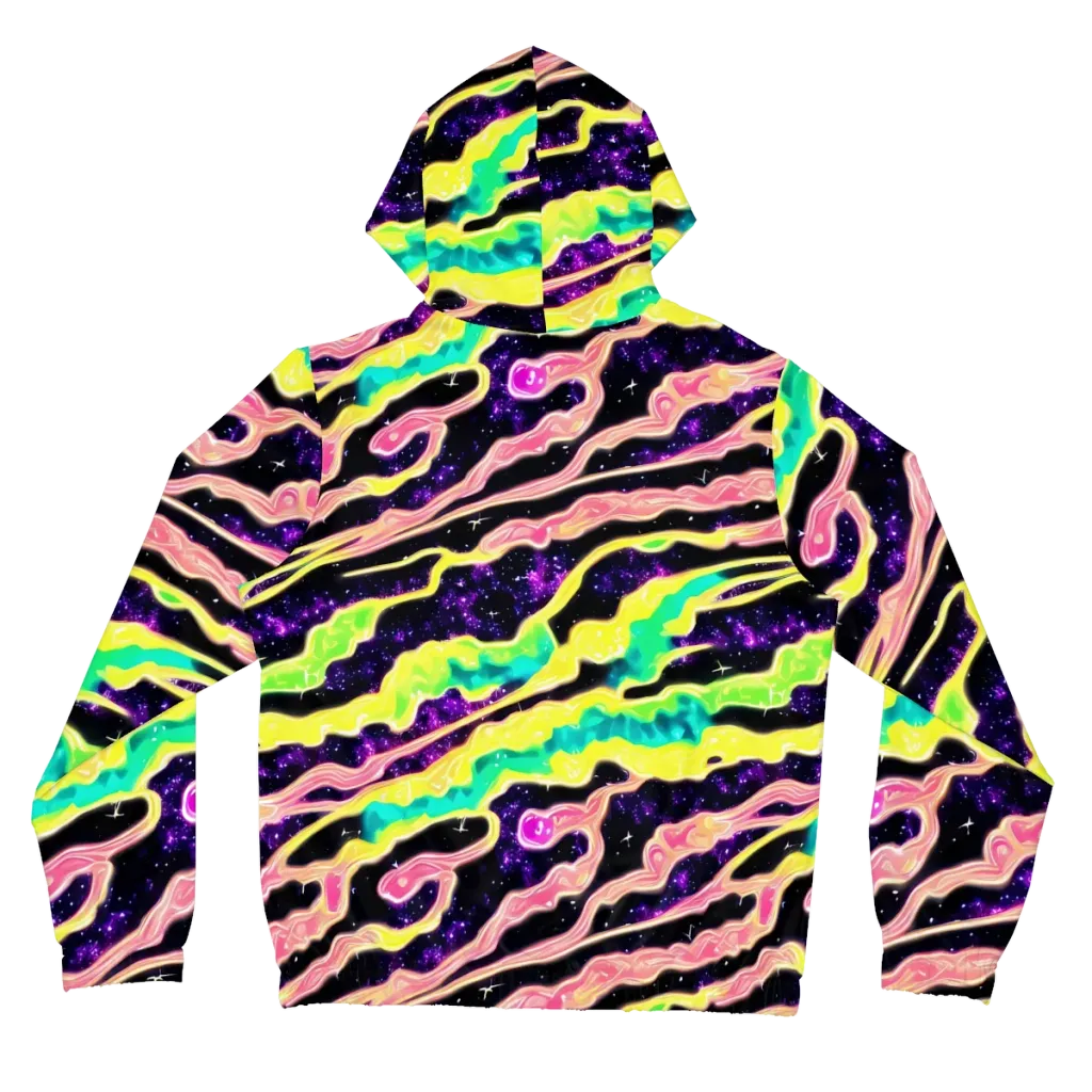 Galactic Taffy on Women's Full-Zip Hoodie — Back