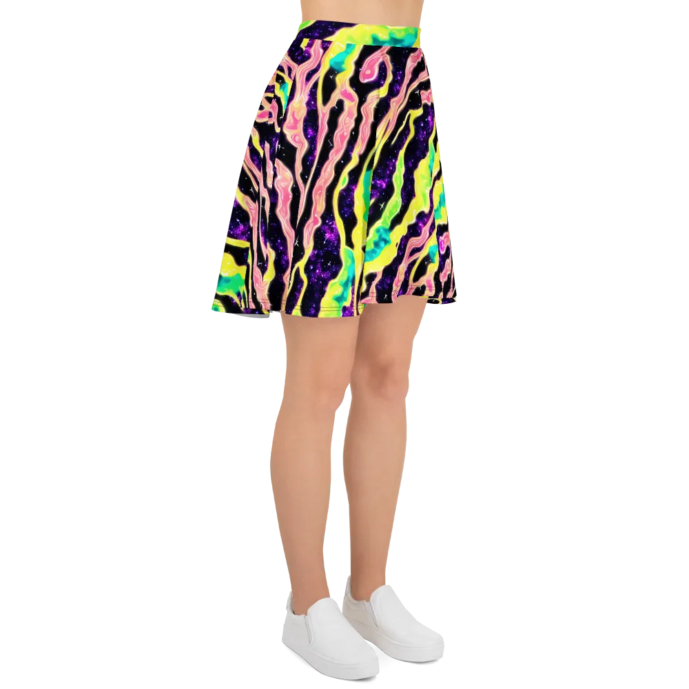 Galactic Taffy on Skater Skirt — Right