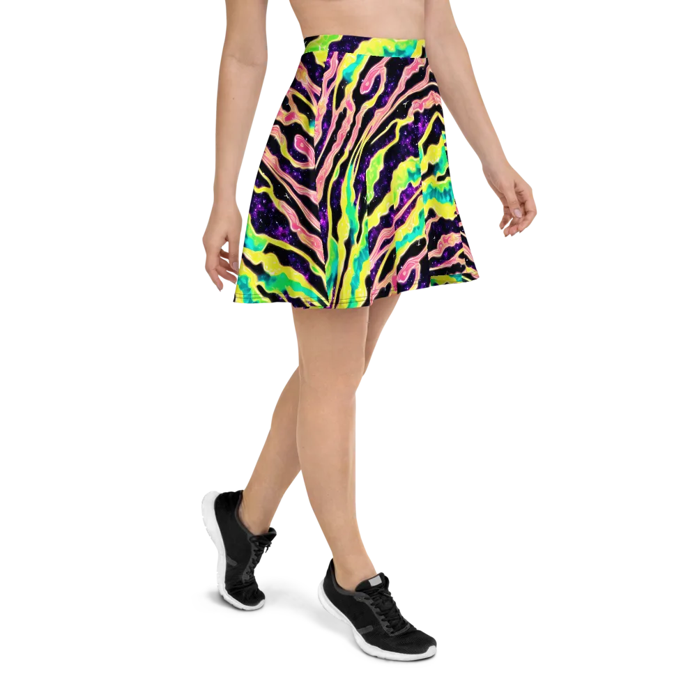Galactic Taffy on Skater Skirt — Right