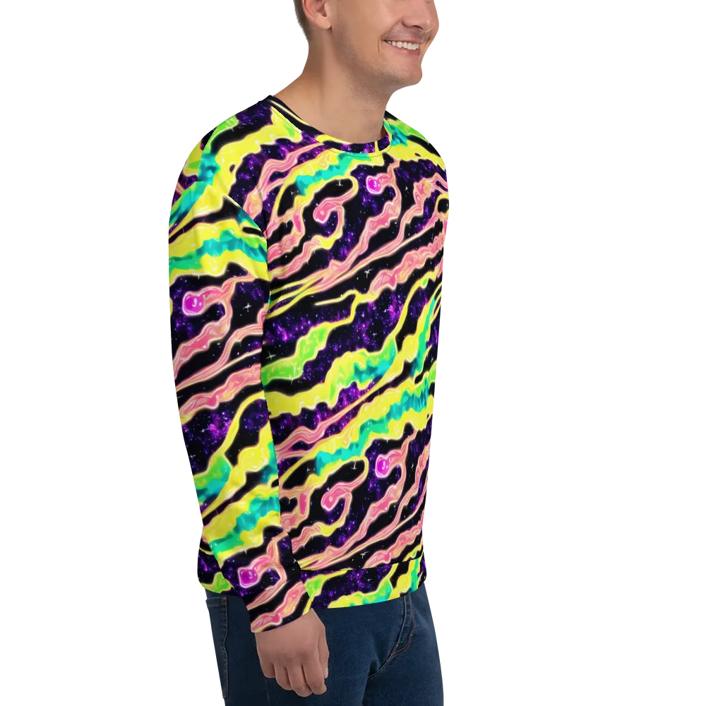 Galactic Taffy on Sweatshirt — Right Front