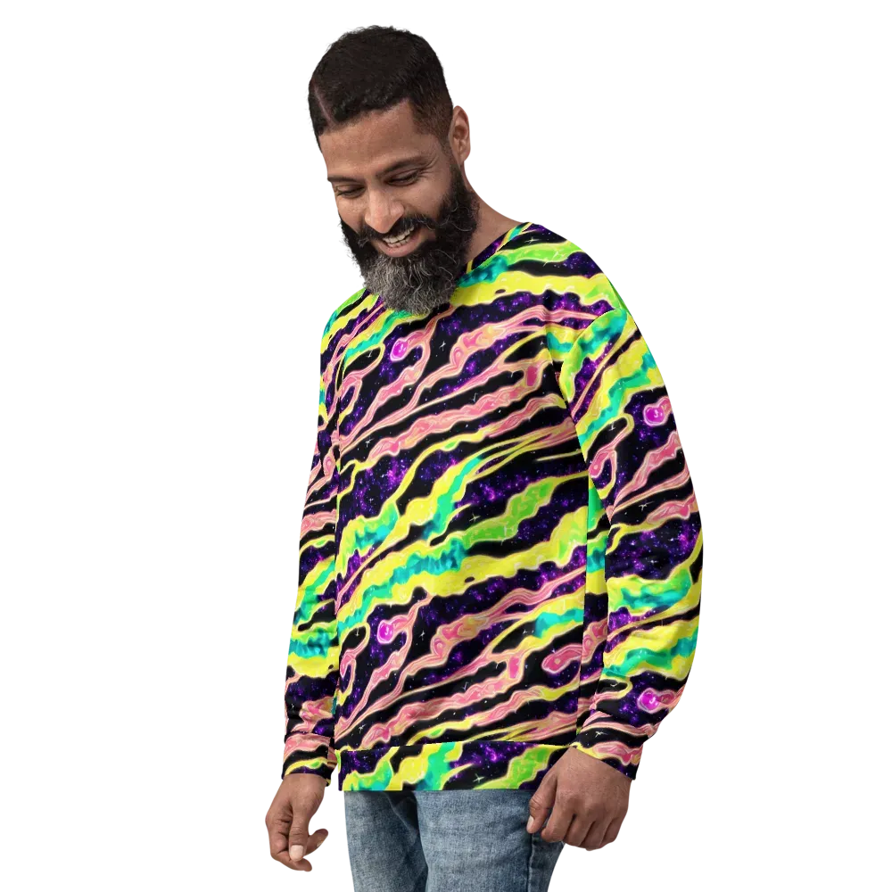 Galactic Taffy on Sweatshirt — Left Front
