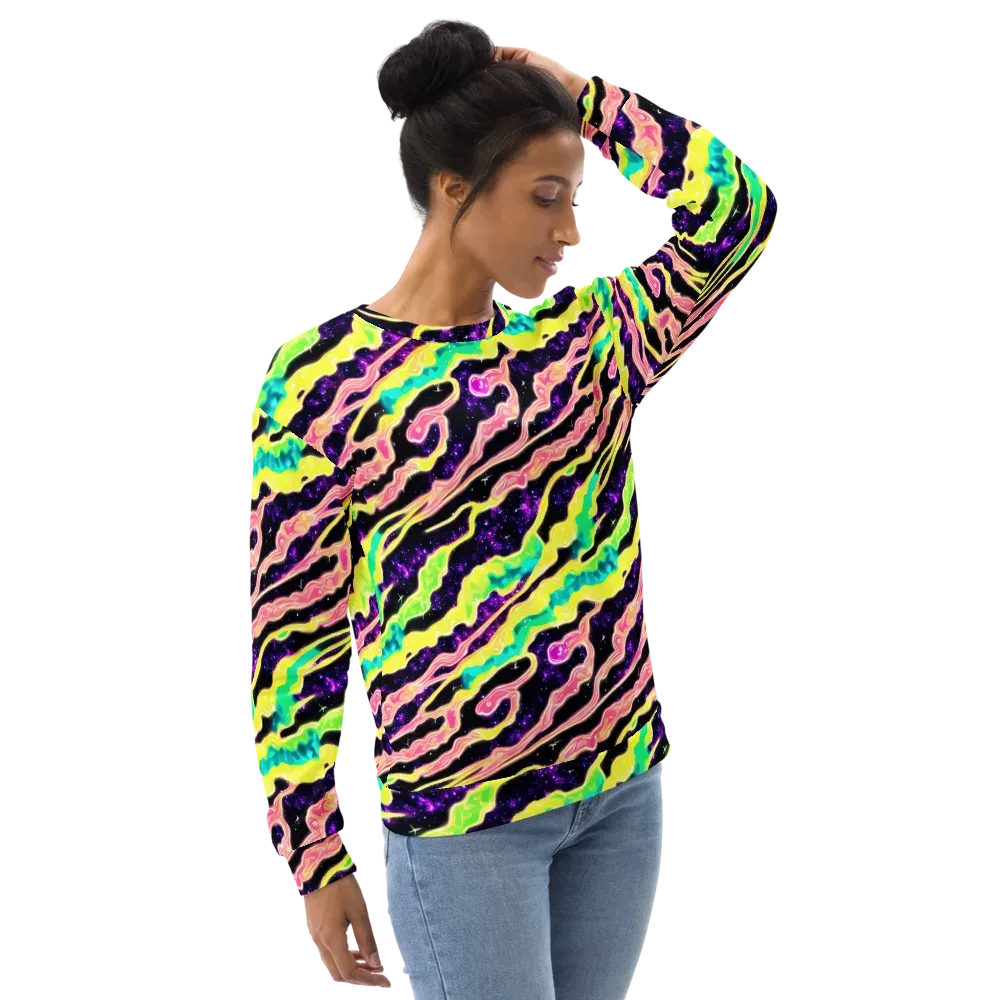 Galactic Taffy on Sweatshirt — Right Front