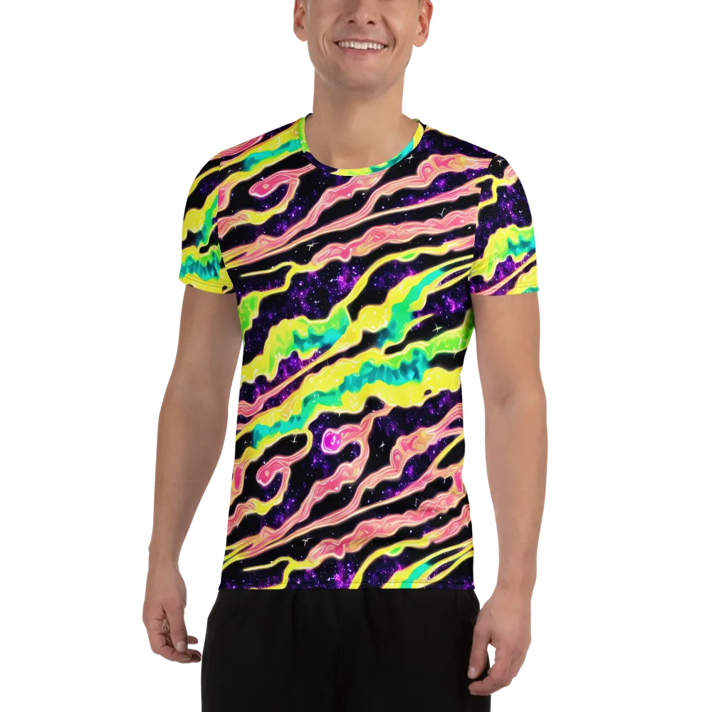 Galactic Taffy on Men's Athletic T-Shirt — Front