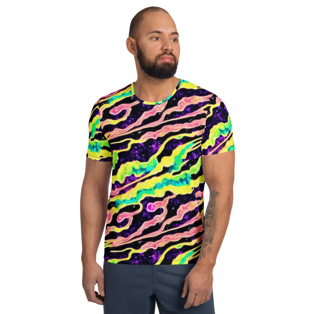 Galactic Taffy on Men's Athletic T-Shirt — Front
