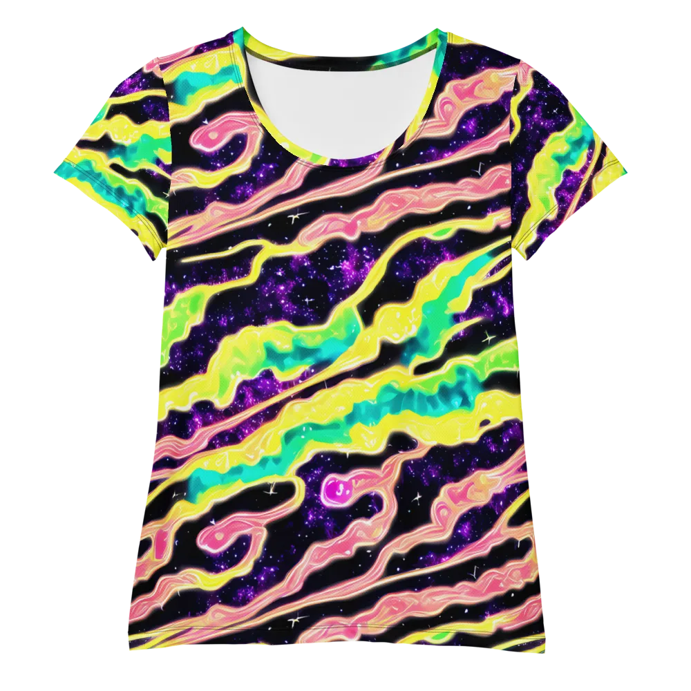 Galactic Taffy on Women's Athletic T-Shirt — Front