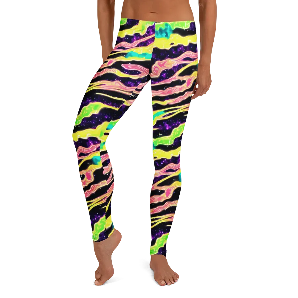 Galactic Taffy on Leggings — Front