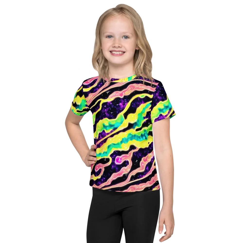 Galactic Taffy on Kids Crew Neck T-Shirt — Front
