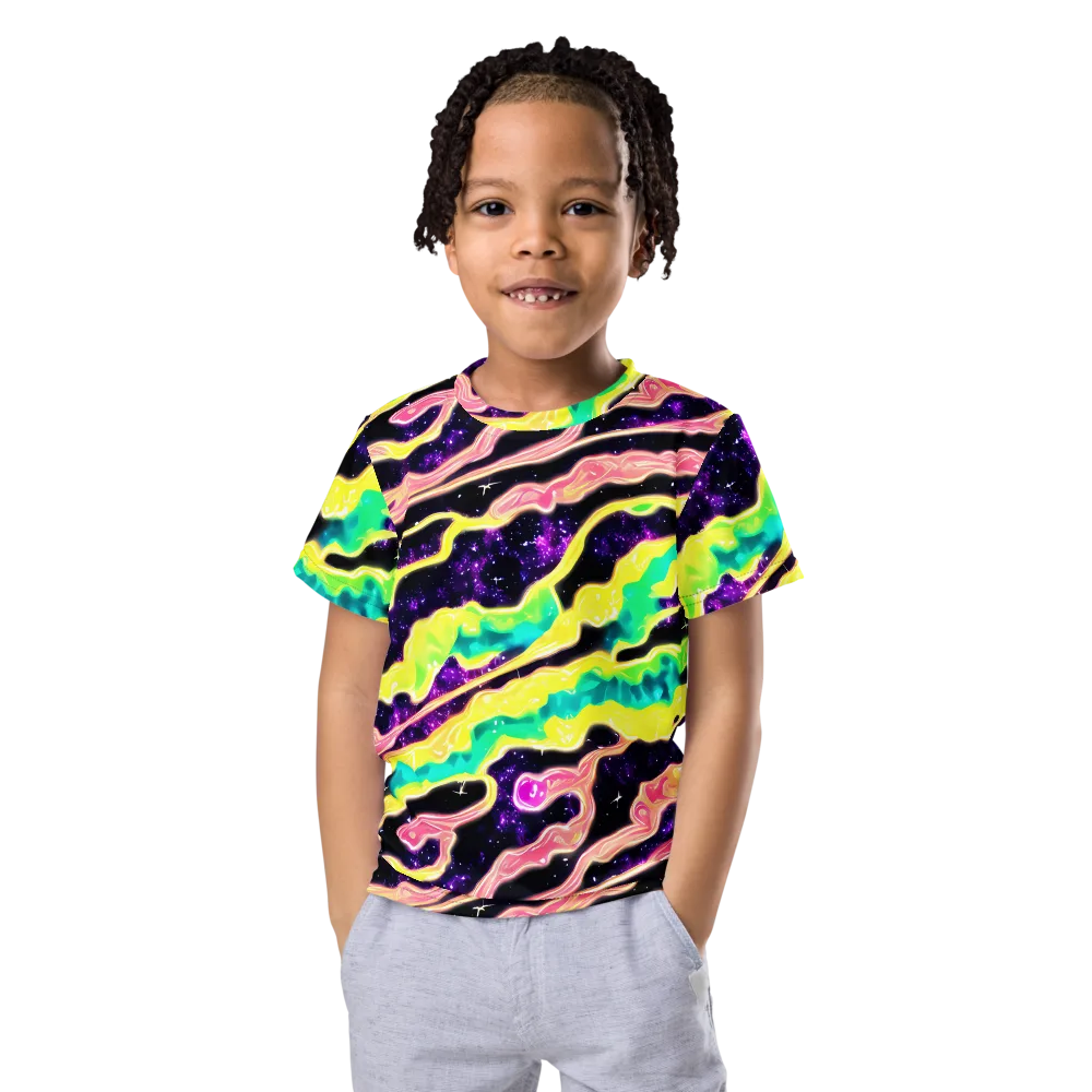 Galactic Taffy on Kids Crew Neck T-Shirt — Front