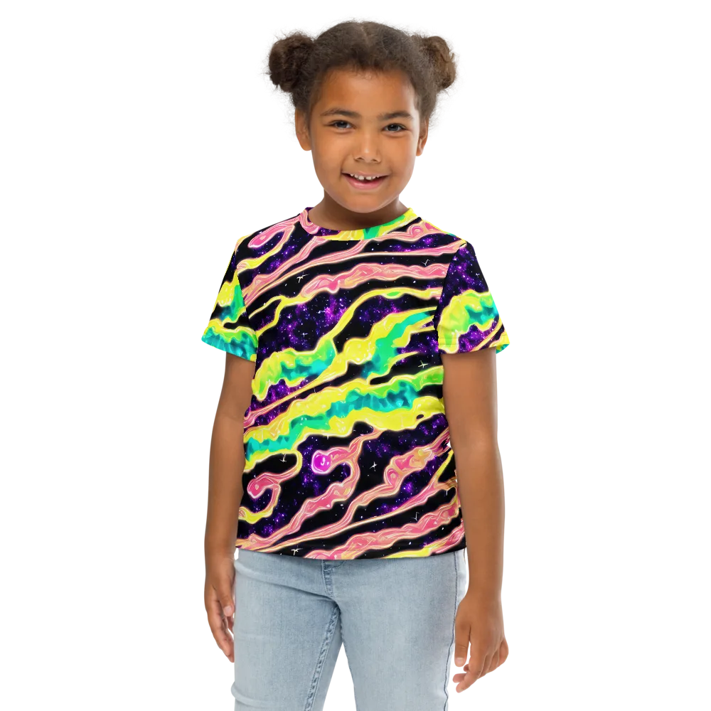 Galactic Taffy on Kids Crew Neck T-Shirt — Front