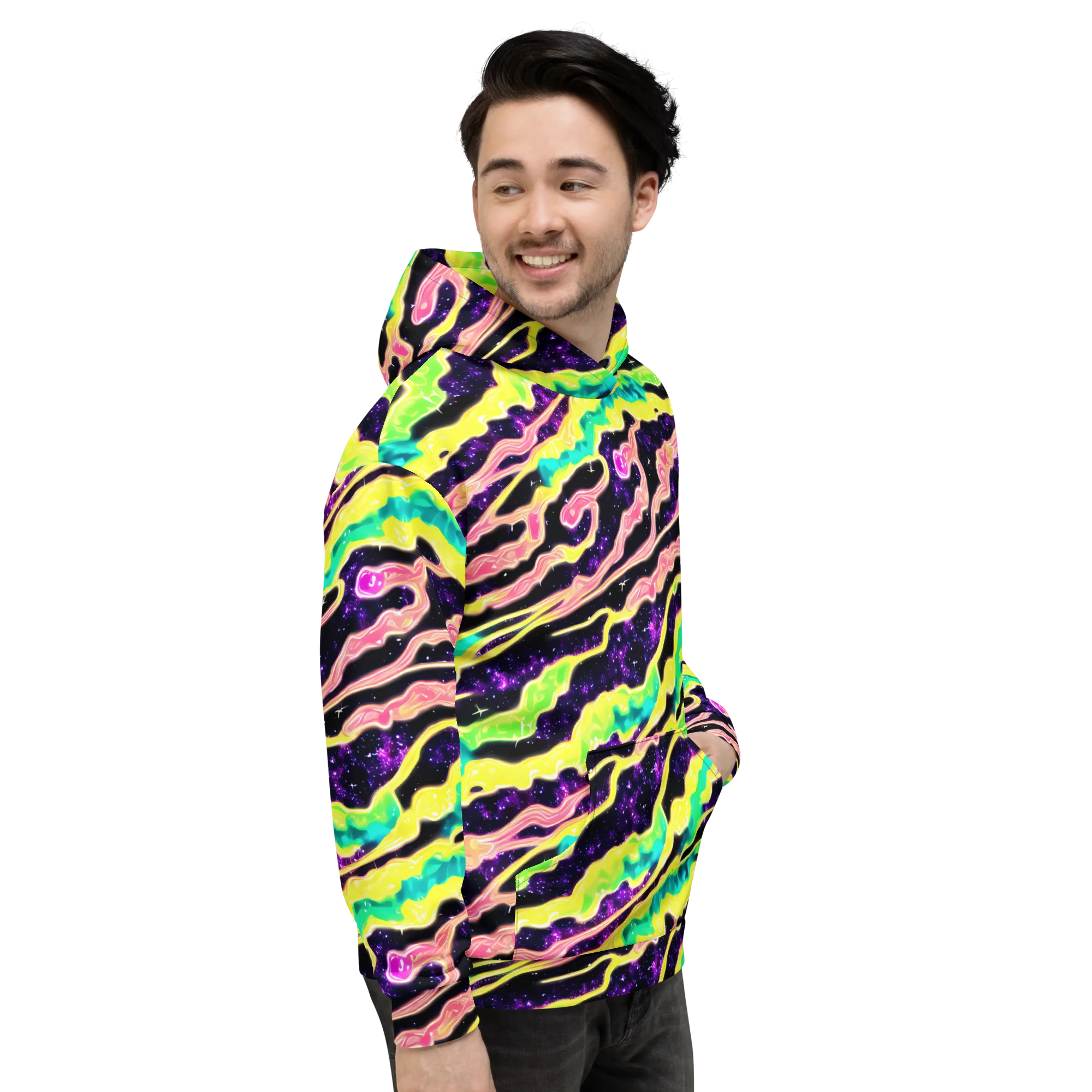 Galactic Taffy on Hoodie — Right