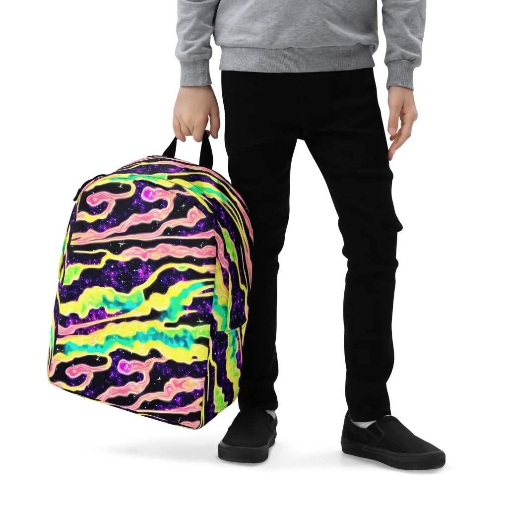 Galactic Taffy on Minimalist Backpack — Zoomed-in