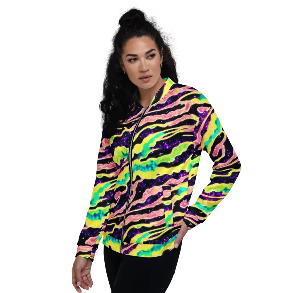 Galactic Taffy on Bomber Jacket — Left
