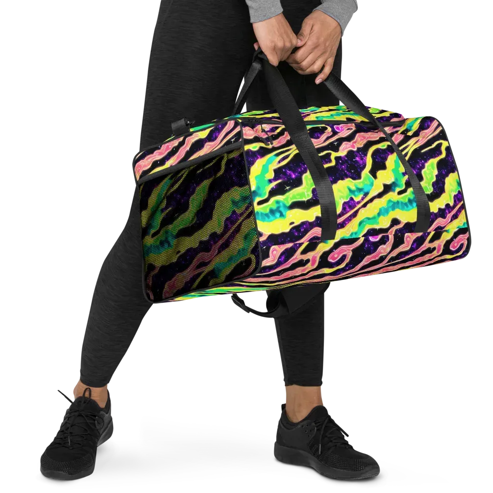 Galactic Taffy on Duffle Bag — Right Front