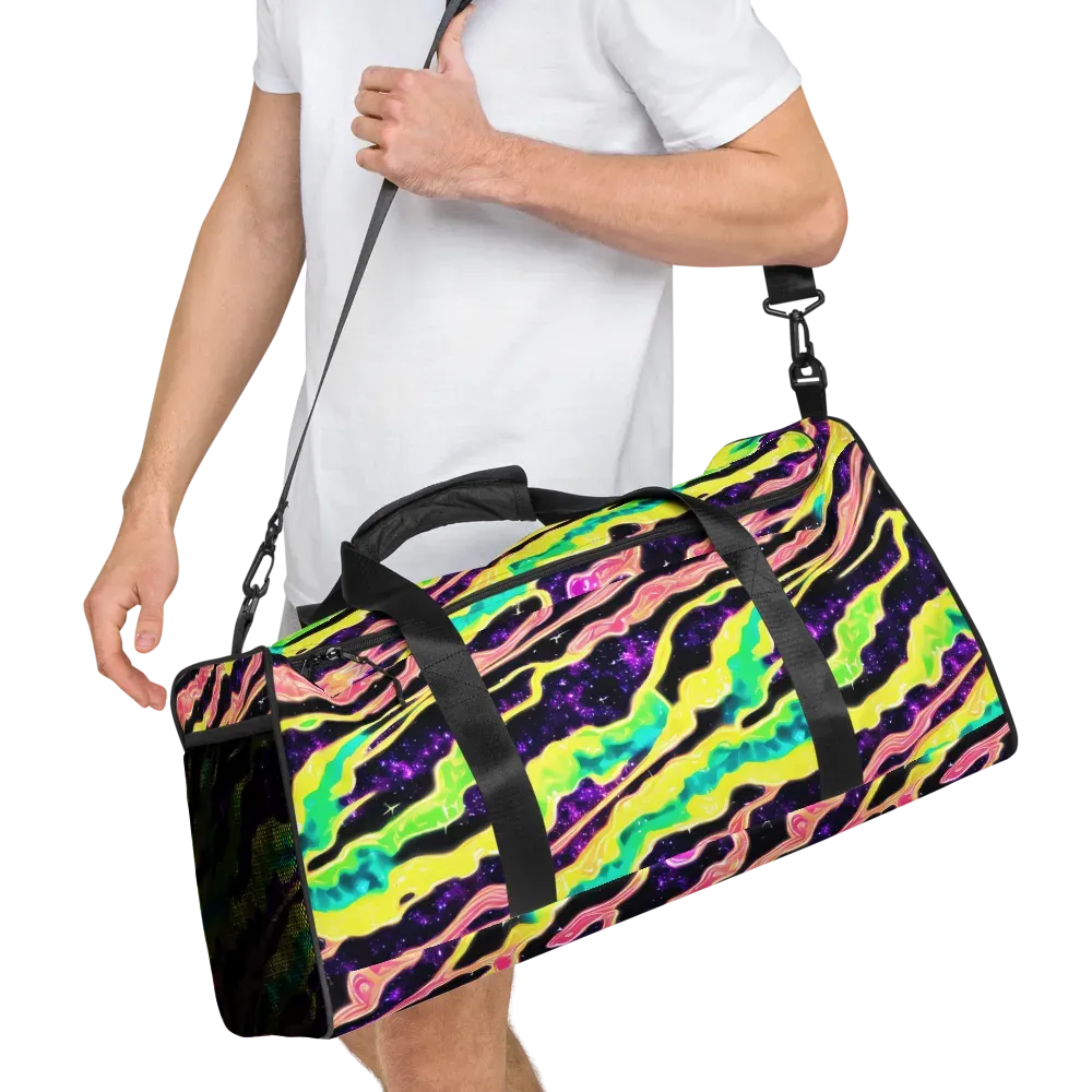 Galactic Taffy on Duffle Bag — Right Front
