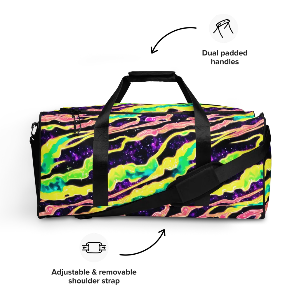Galactic Taffy on Duffle Bag — Front