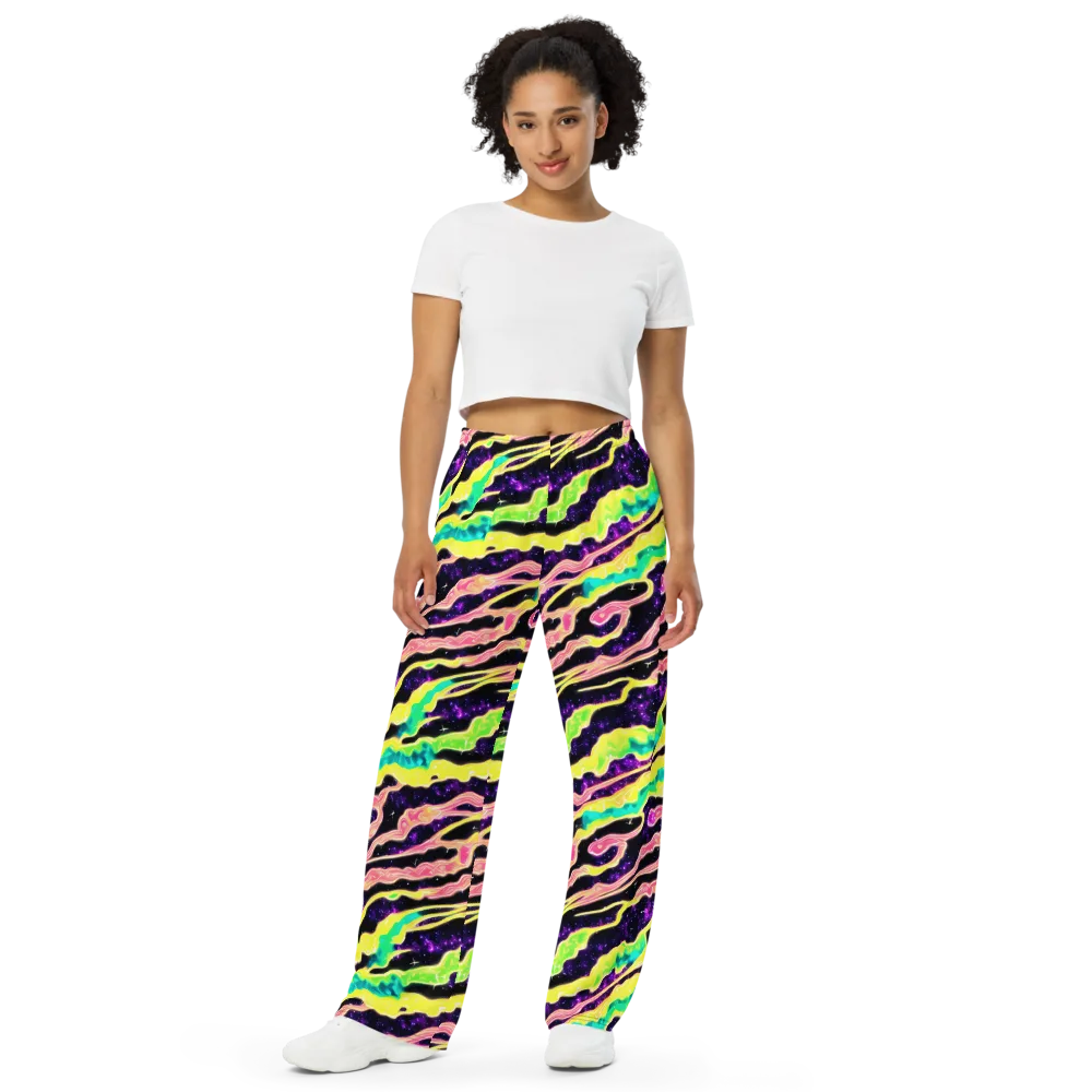 Galactic Taffy on Wide-Leg Pants — Front