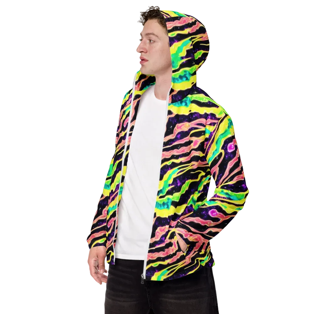 Galactic Taffy on Men's Windbreaker — Left Front