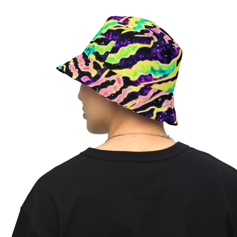 Galactic Taffy on Reversible Bucket Hat — Back Inside