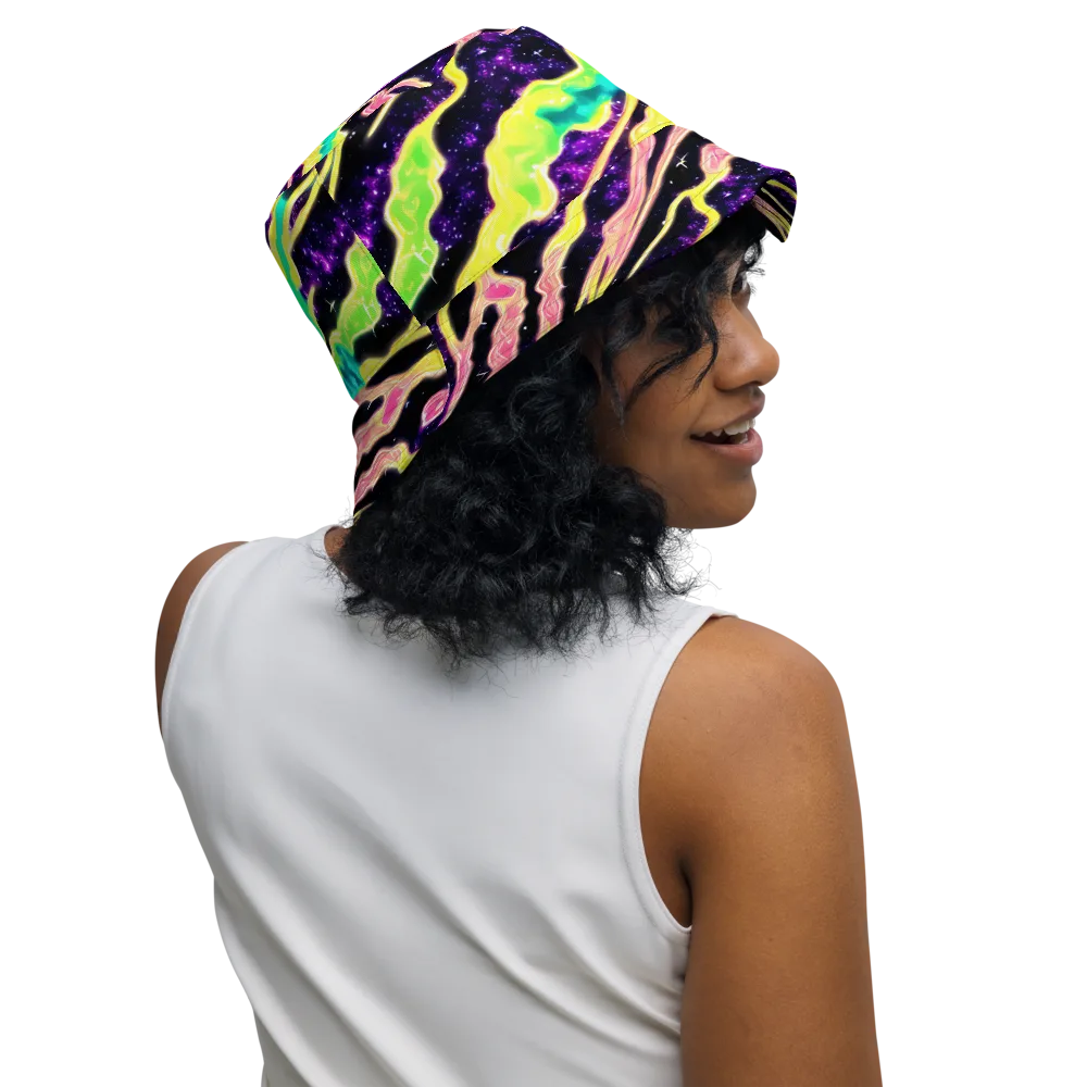 Galactic Taffy on Reversible Bucket Hat — Right Outside