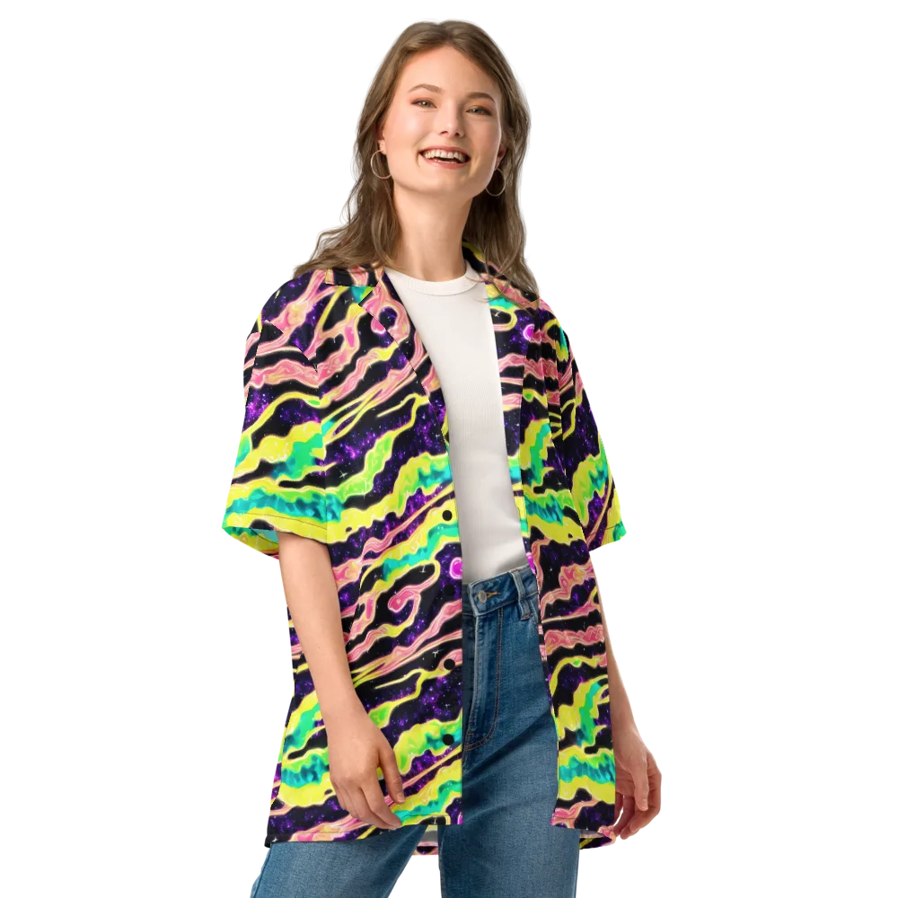 Galactic Taffy on Button Shirt — Front