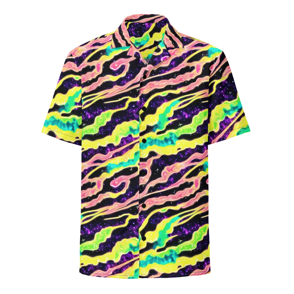 Galactic Taffy on Button Shirt — Front