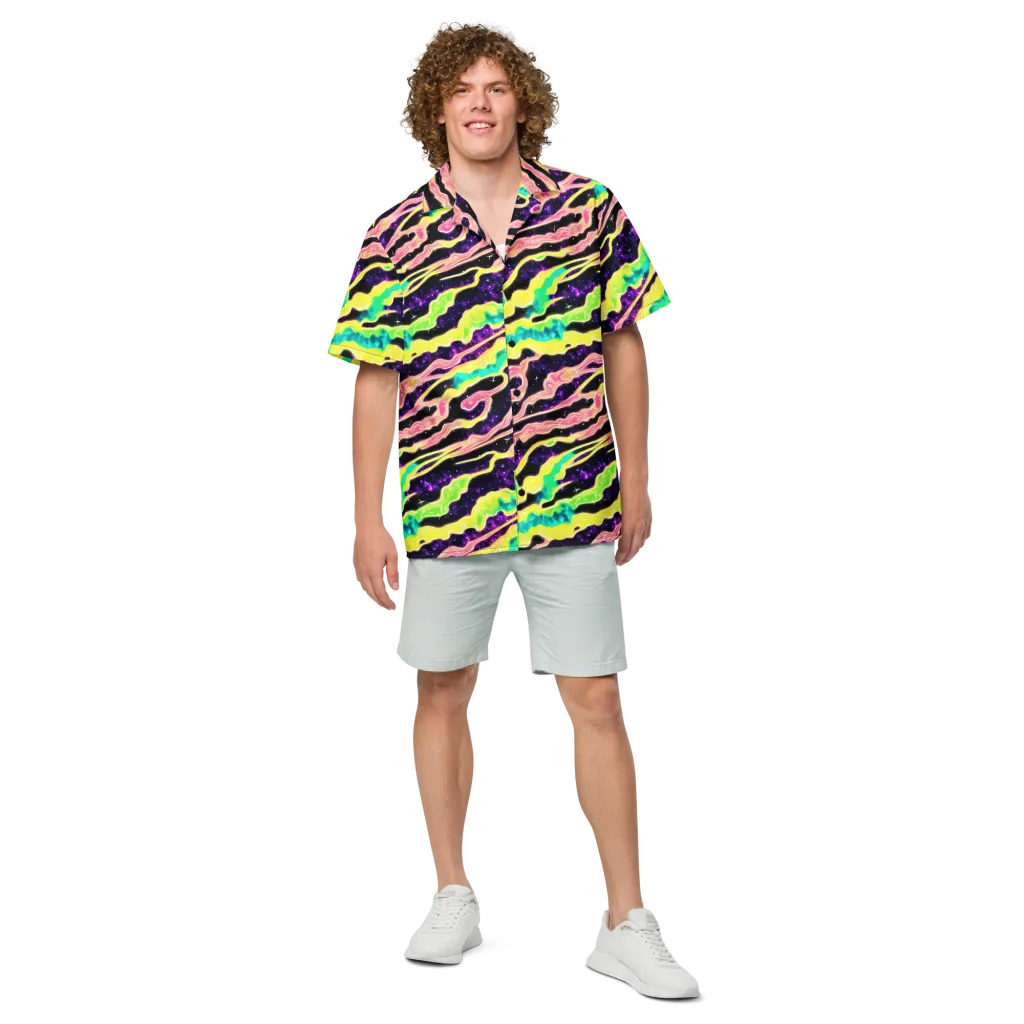 Galactic Taffy on Button Shirt — Front