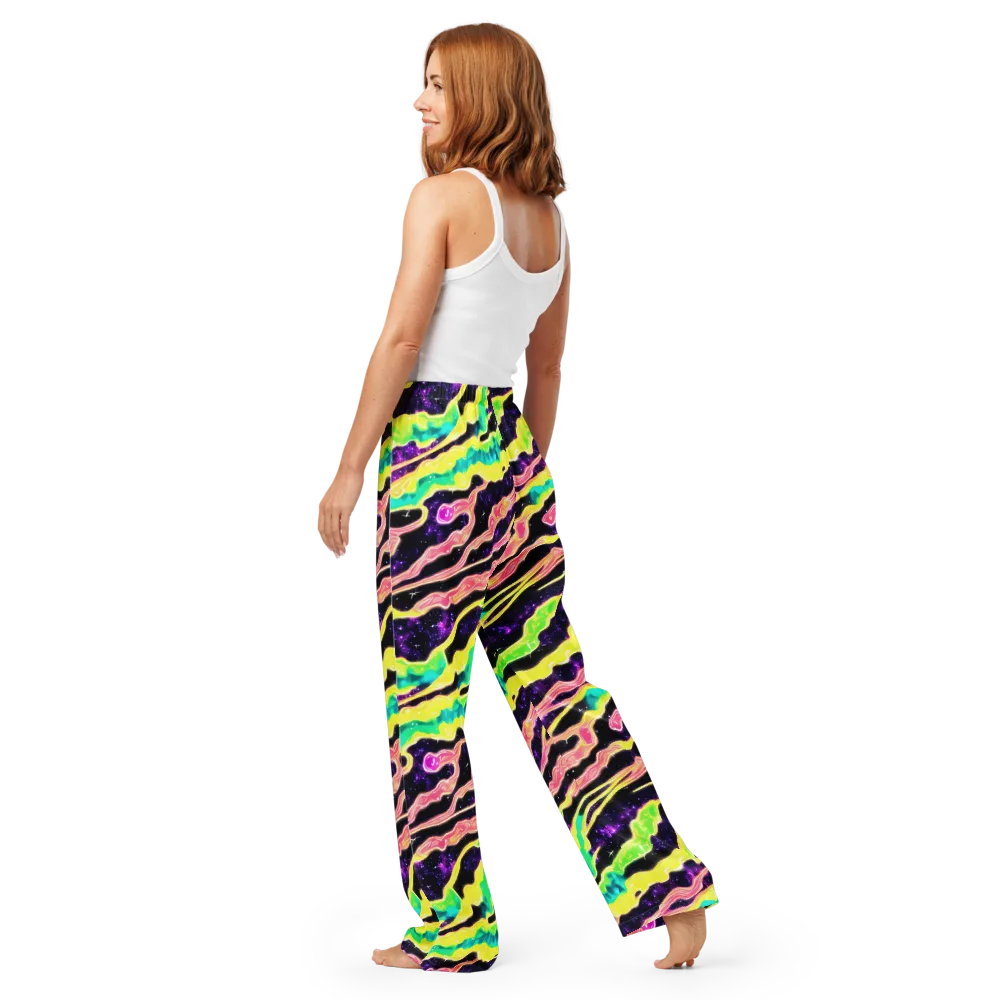 Galactic Taffy on Women's Pajama Pants — Back