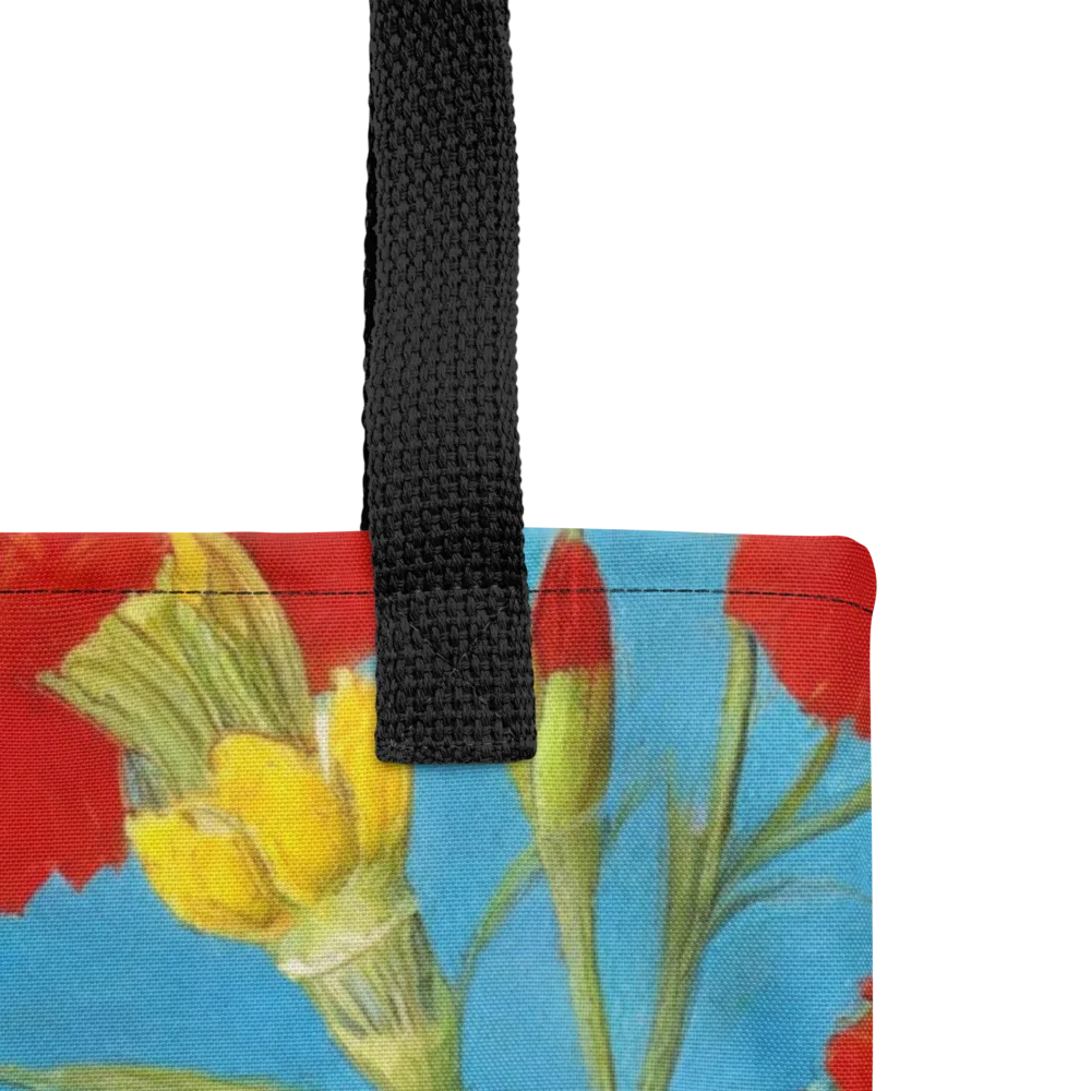 Scarlet Carnation on Tote Bag — Product details