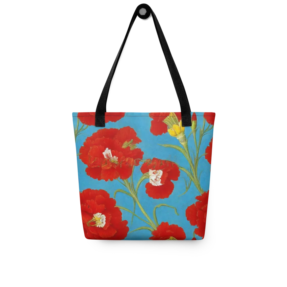 Scarlet Carnation on Tote Bag — Front