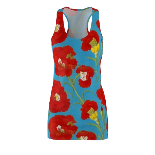 Scarlet Carnation on a Racerback Dress