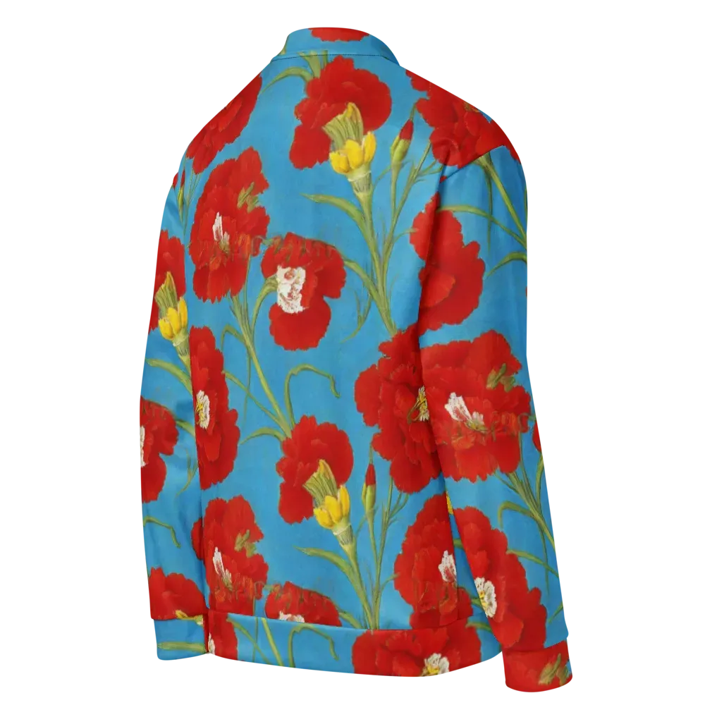 Scarlet Carnation on Bomber Jacket — Right Back