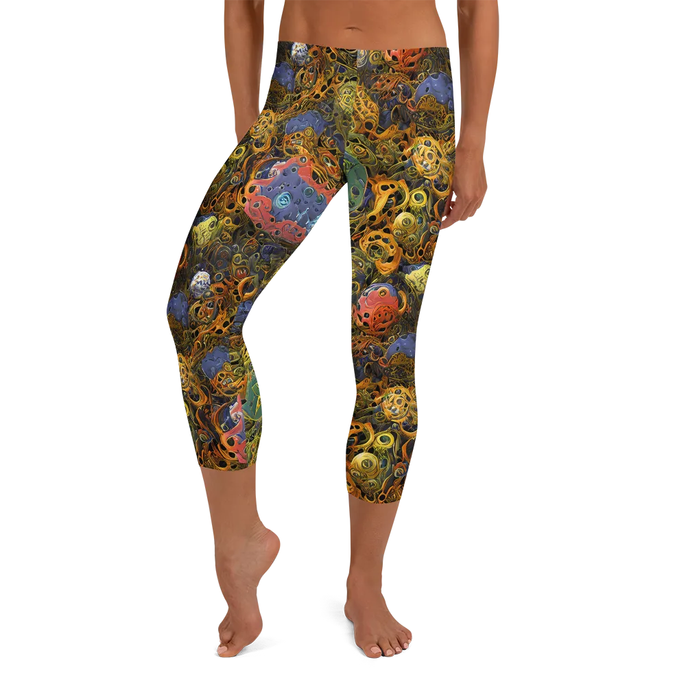 Chromatic Cauldron on Capri Leggings — Front